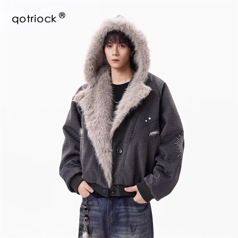 1506A/GS50300/P141复古做旧座山雕加厚棉服,男装棉衣,星座1506A