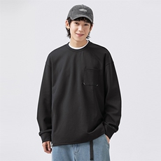 外27-2GANYOU日系四色纯色打底针织卫衣WY15-P65，男装卫衣，新杭派外27-2