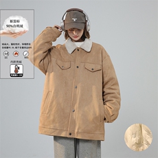 新标90绒抖音直播品质羽绒服毛领宽松加厚羽绒外套Y866-P238，男装羽绒服，电商A170