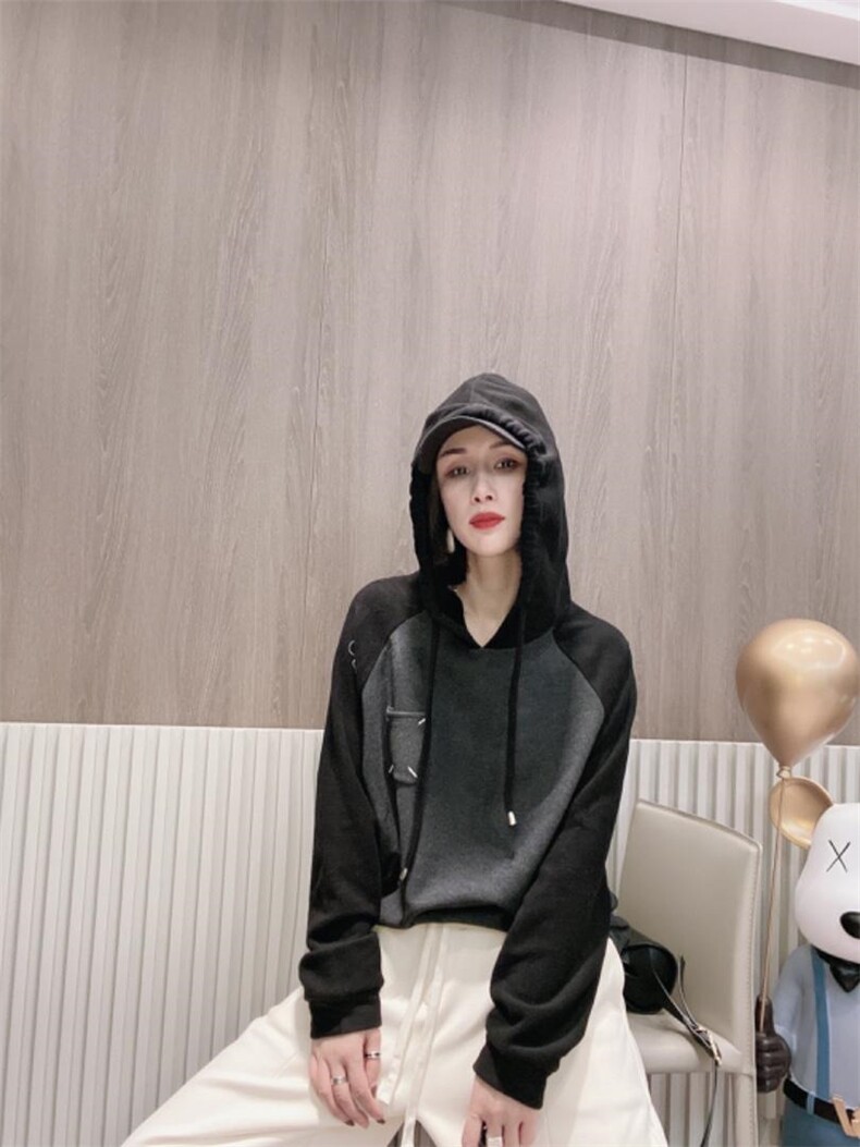 帽子德绒拼色打底衫ＭLXL，其它，可纳奇