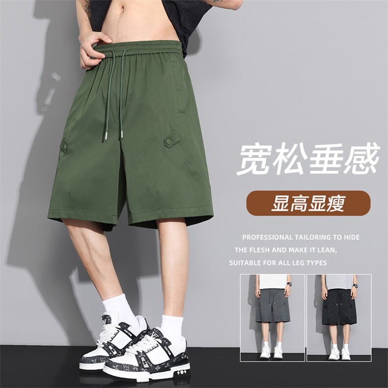 现货夏季工装短裤男ins潮牌休闲百搭潮流痞帅五分裤D02513-P43,男装休闲裤,星座308B-2