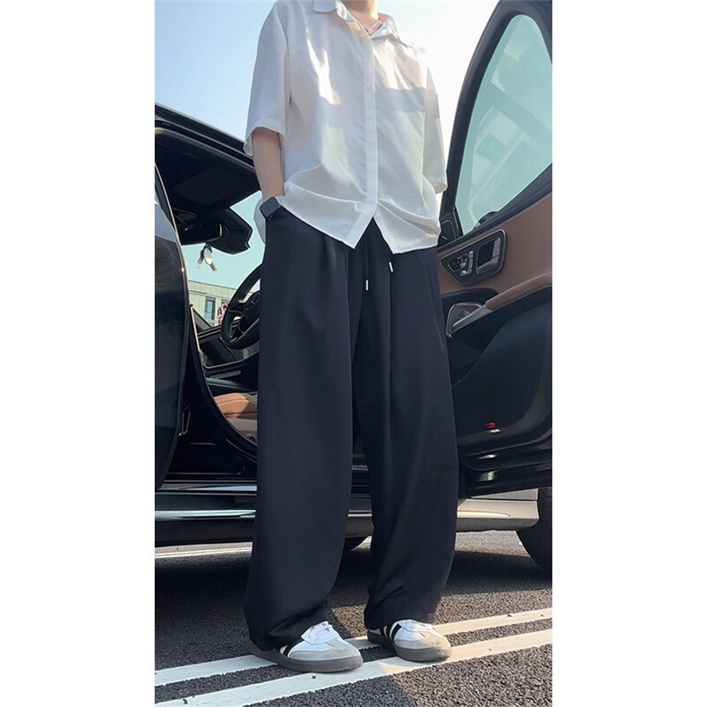 夏季冰丝速干休闲长裤宽松阔腿山本裤A529特P32控58图片