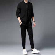 SA9137-3钱塘2020-2中青年男士冬季新款百搭简约卫衣套装P240，男装休闲套装，钱塘207-2