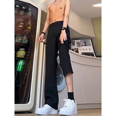 W9685-P43网图现货直筒微弹西裤高质量长裤中腰流行常规青少年，男装西裤，星座1608-2