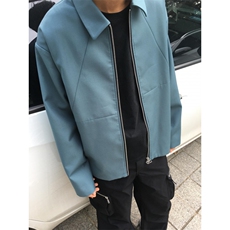 【有货】cleanfit蓝色短款外套男高级感痞帅行政夹克Y165LL-特P55，男装夹克，星座1007（原301D）
