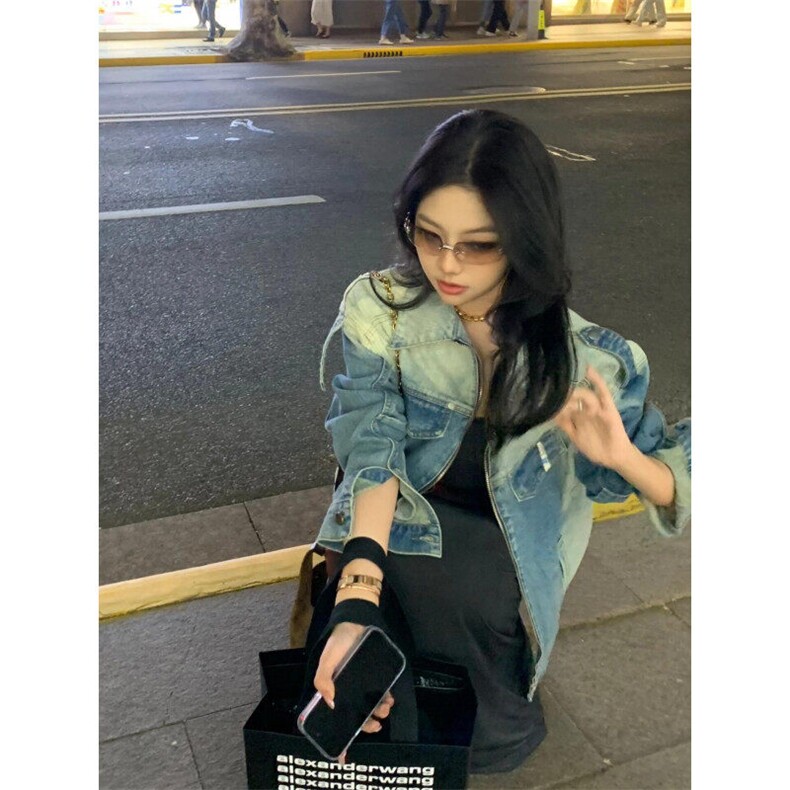 网络图现货牛仔外套复古水洗做旧宽松休闲夹克R2066-P88,男装工装外套,星座1005-4