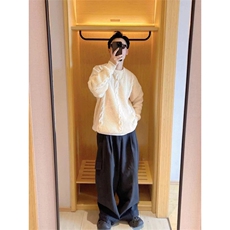 1506-1/M50081/P52秋冬麻花圆领毛衣针织衫男潮牌慵懒风打底衫，男装T恤，星座1506-1