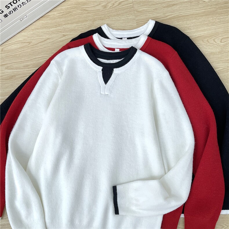 1506-1/MM9201/P59圆领潮牌男女同款毛衣时尚情侣百搭加厚毛衣，男装针织衫/毛衣，星座1506-1