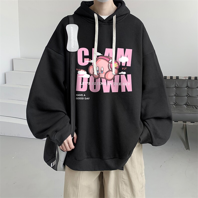 连帽卫衣男大码运动服帽衫外套WY2318-P35 加绒款-P40图片