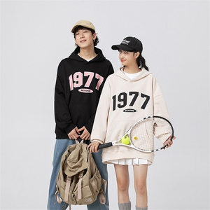 春秋无影墙套头圆领印花连帽情侣卫衣休闲百搭MYY-W5521-P45控69图片