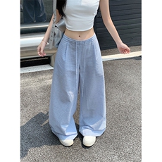 高个子裤子痞帅休闲直筒垂感牛仔裤美式阔腿高街长裤N8039-P45，男装牛仔裤，星座308B-2