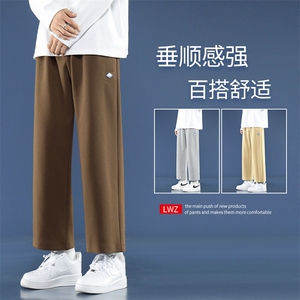 运动休闲裤子男生秋季宽松潮春秋款九分百搭卫裤-1特批25图片