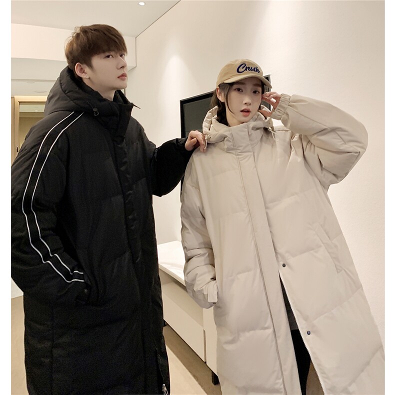 羽绒服冬季新款中长款情侣韩版连帽羽绒服外套Y918/P190,男装羽绒服,星座202