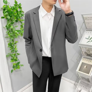 西装外套男春秋季修身宴会婚礼商务休闲西服轻熟风男士上衣服 Y73图片