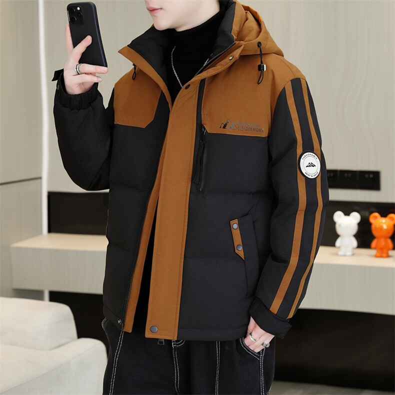 冬季加厚棉衣男休闲青年连帽棉衣百搭棉服外套MY8755-P113,男装棉衣,星座310B-3