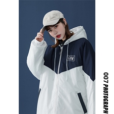 1港风女士情侣潮牌棉袄大码M-5XL工装棉服装7786特P60严控98，男装棉衣，星座226-2