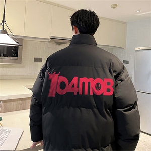 港风直播抖音高品质宽松男羽绒棉面包服棉衣外套M1060P85图片