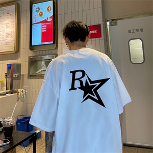 220g纯棉美式夏季短袖t恤男DT413-特批19 控38图片
