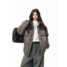 90%绒新标有报告立领撞色韩版宽松羽绒服外套Y988/P350现货，男装羽绒服，星座202-3