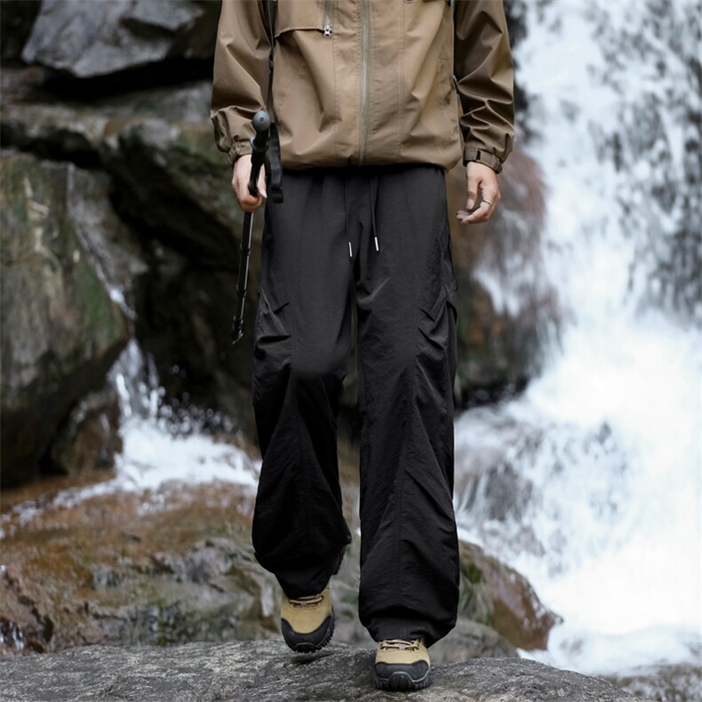 户外机能褶皱登山长裤直筒宽松冲锋休闲裤TP10-2249.9,男装休闲裤,星座718-1