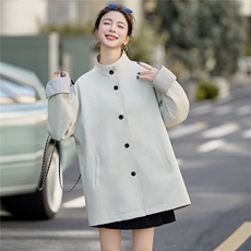 2025秋装新款时尚立领宽松休闲外套，女装短外套，曼琳思菲