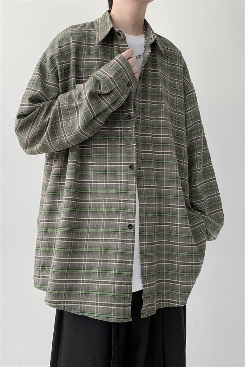 宽松长袖衬衫男KD628-P30,男装衬衫,电商D312-1