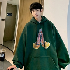 直播360克重磅美式印花卫衣Y186特P35同步供应华棉品质P45特，男装卫衣，电商A486