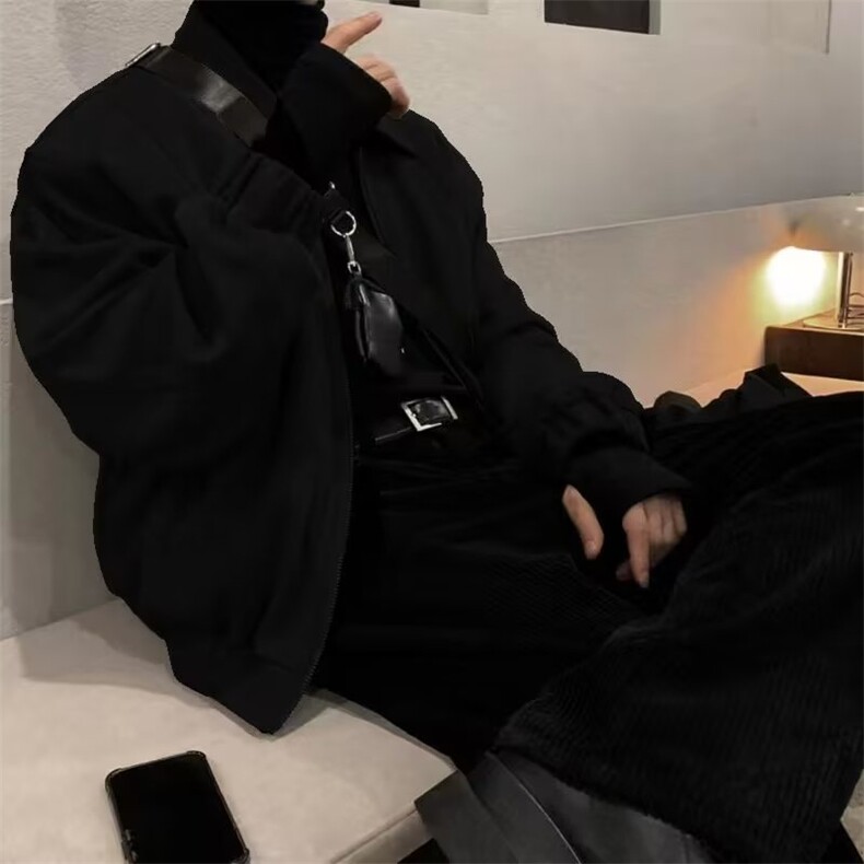 韩系麂皮绒vibe男潮牌高级感夹克外套HW22P70,男装夹克,星座1116-2