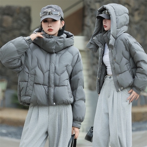 现货2024年冬季羽绒服女超好看新款今年流行显瘦洋气90白鸭绒外套图片
