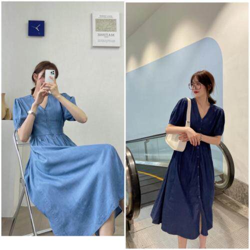 天丝牛仔连衣裙，女装连衣裙，E·风尚