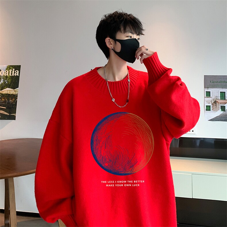 半高领毛衣男士大码针织衫男毛线衣男M18330-P45加绒款-P65,男装针织衫/毛衣,电商A040