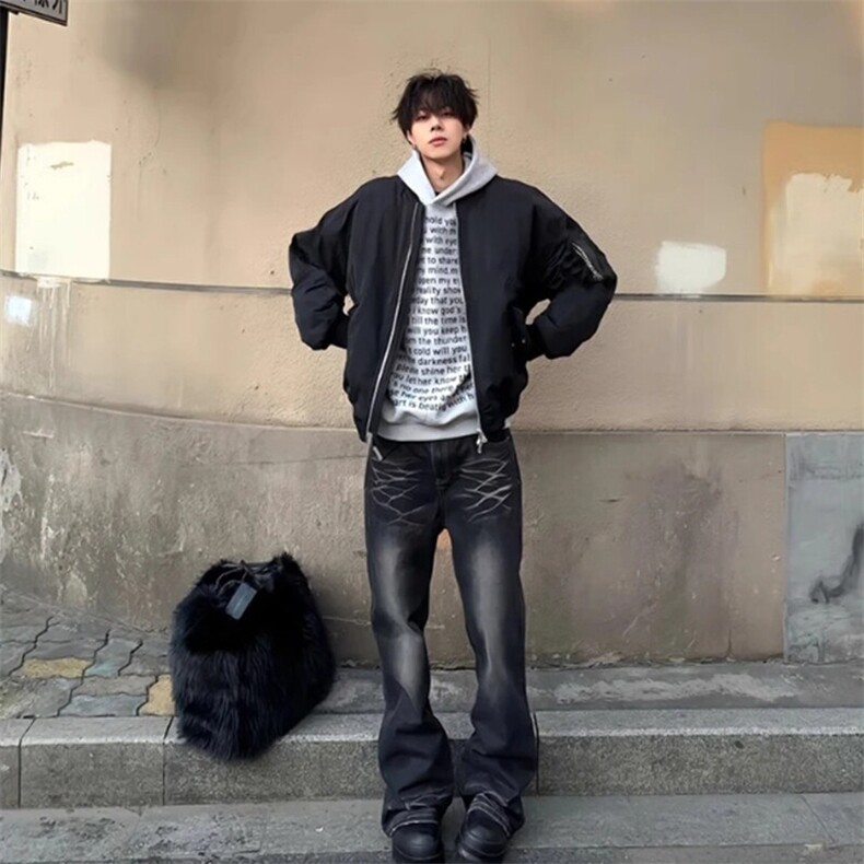 港风潮流棒球服夹克棉服男XZ213-JK03-P88控108JK03JM-P108控128,男装夹克,星座213