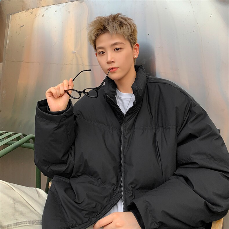 A408-23W8334*冬季纯色百搭立领羽绒服外套P198-新标90白鸭绒,男装羽绒服,电商A408