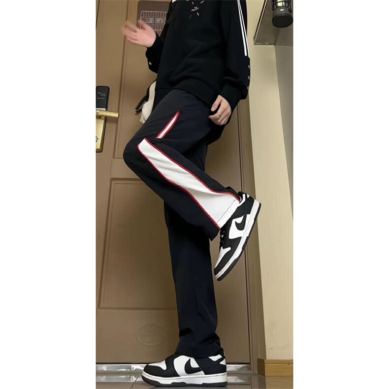 夏季美式insi高街hiphop拼接宽松运动长裤货号K2315P4568,女装休闲裤,电商A063