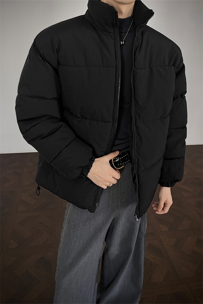 cleanfit黑色立领棉服痞帅高级感加厚保暖棉衣D2200-TP35不,男装棉衣,电商A102