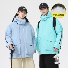 5972-P268新标90绒石墨烯工装情侣羽绒服外套，男装羽绒服，星座109-1