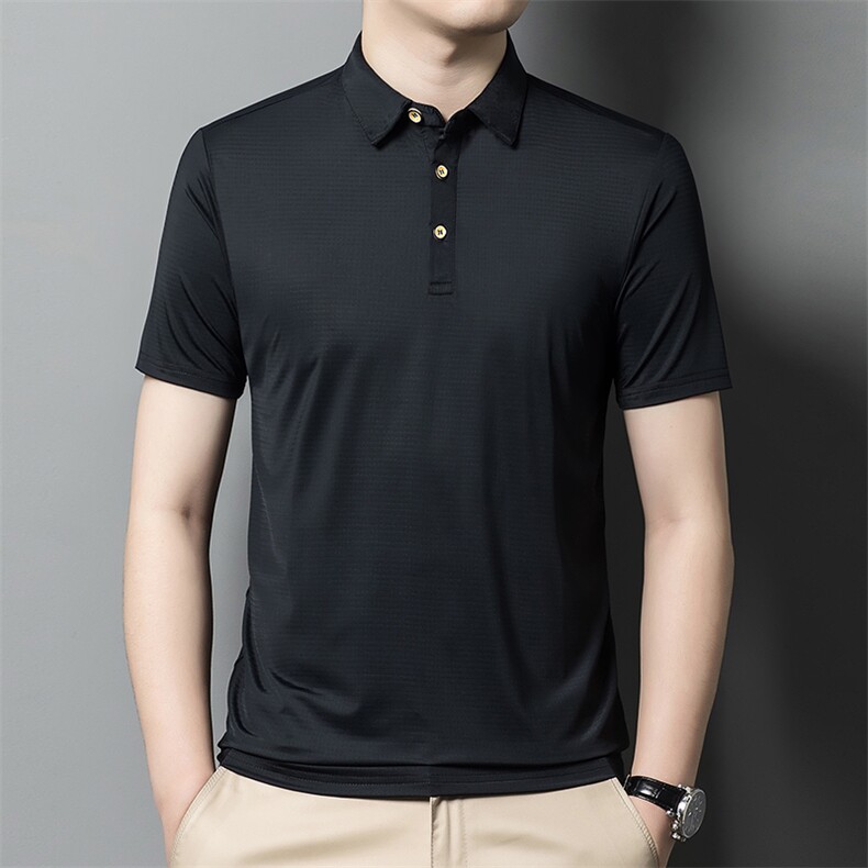 青年男士休闲纯色短袖t恤男上衣夏季免烫半袖衫Polo衫ZL8062-P57，男装Polo衫，星座1105-3