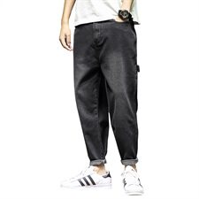2019冬季新日系瓷砖墙大码男休闲加绒加厚牛仔裤长裤K552-P70，男装牛仔裤，电商A001