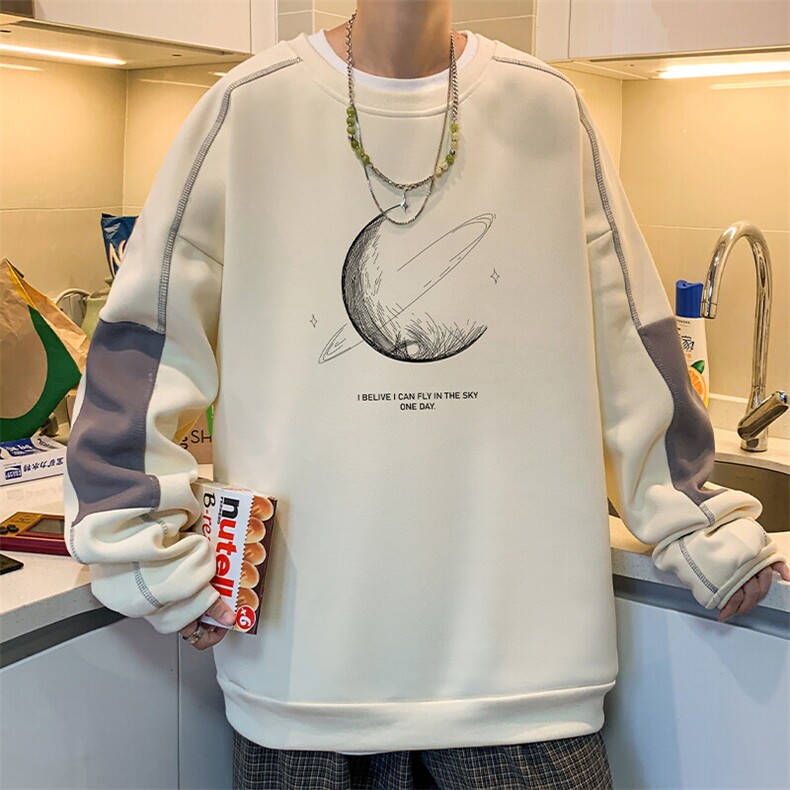 024春季新款圆领卫衣男休闲时尚印花长袖打底衫A168-MLWY07-TP45,男装卫衣,电商A168