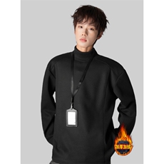 TXDD018-P45加绒加厚冬季长袖T恤男打底衫，男装T恤，星座712A-1