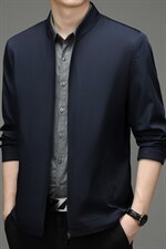 外套男冬季新款男装工装夹克韩版潮流休闲男士立领运动夹克衫男装图片