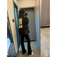 1506-1/M90011/P89美式复古刺绣字母立领棉服宽松保暖情侣外套，男装棉衣，星座1506-1