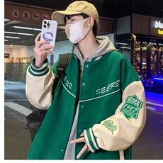 棒球服男款休闲外套男士秋季2025新款宽松潮牌美式oversize夹克，男装夹克，星座1210-1