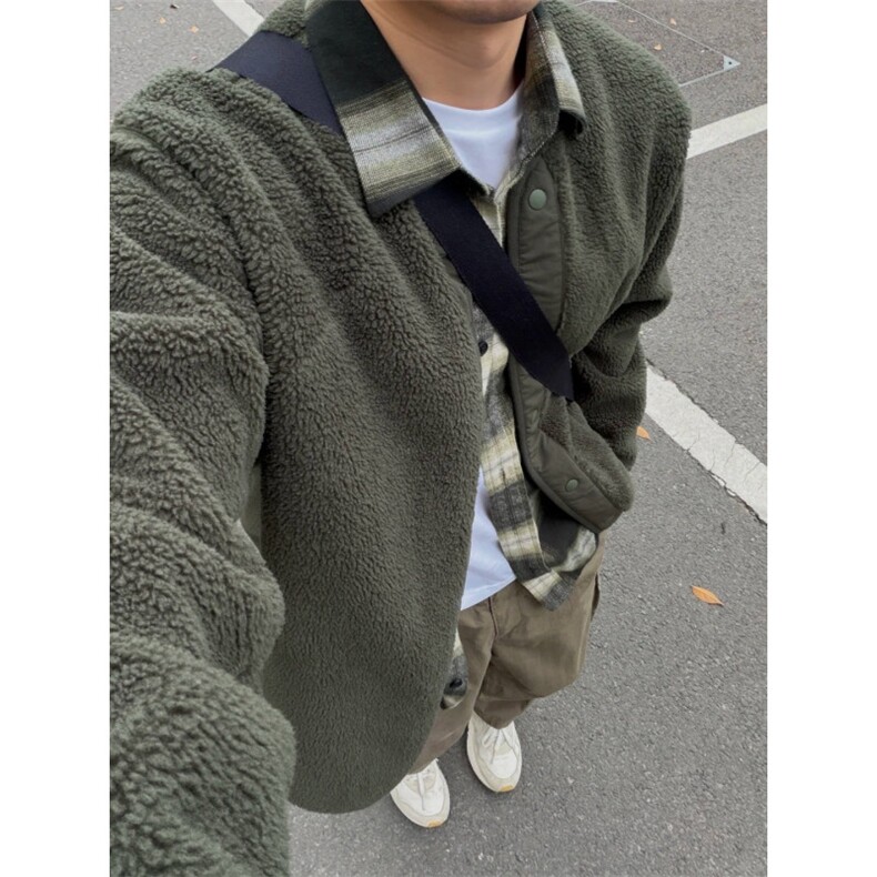 无领摇粒绒外套GS03-P85成分100聚酯纤维，女装短外套，星座1302