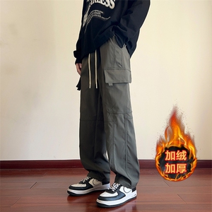 10秋冬加绒加厚多口袋工装裤美式冲锋裤XZ211-1-K2368-P60加绒P65图片