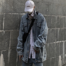 秋季情侣外套男潮牌ins宽松牛仔夹克帅气百搭休闲上衣服W021-P65，男装夹克，星座1008