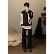 B221美式ins高街暗黑痞帅型男机车服外套上衣SY2306-P90控118，男装夹克，电商B221