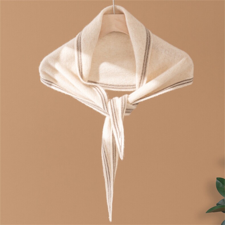 2025年秋季新款纯色针织羊绒衫时尚休闲通勤百搭，围巾，臻歆羊绒