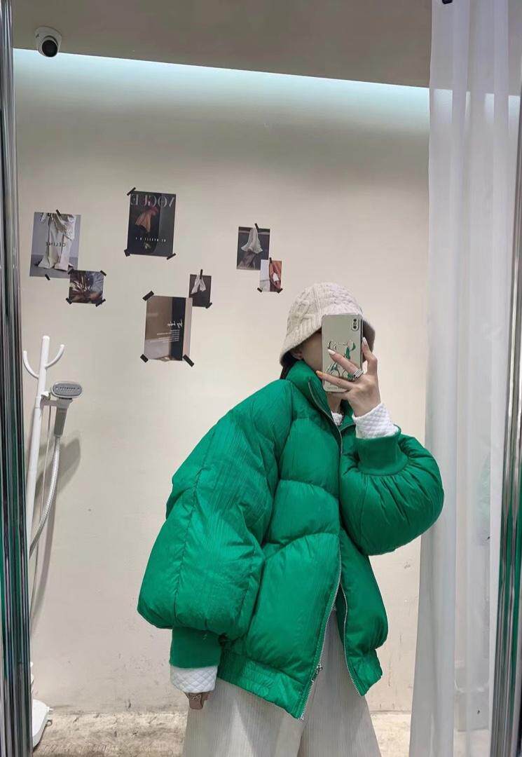 压皱羽绒服，女装羽绒服，Queena PHoebe