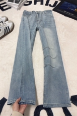 B221美式ins高街暗黑宽松直筒竹节纹工装牛仔裤LK26629-特P48控88，男装牛仔裤，电商B221
